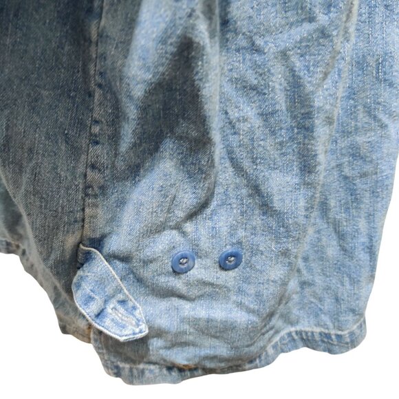 C.J. Banks 2X Plus Size Vintage 2004 Penguin Embroidered Denim Christmas Shirt - Picture 10 of 12